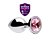 Plug Anal de Metal Pequeno Cristal Rosa - Imagem 1