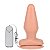 Plug Anal Macio Com Vibro e Ventosa Bege Flamie K Import - Imagem 1