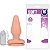 Plug Anal Macio Com Vibro e Ventosa Bege Flamie K Import - Imagem 2
