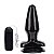 Plug Anal Macio Com Vibro e Ventosa Preto Flamie K Import - Imagem 1