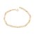 PULSEIRA MASCULINA FOLHEADO A OURO COM FORMA LABIRINTO. MED 19/21CM ROMMANEL 550736 - Imagem 1