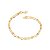 PULSEIRA MASCULINA FOLHEADO A OURO FIO GRUMET. MED 19/20/21CM ROMMANEL 550570 - Imagem 1