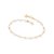 PULSEIRA FOLHEADO A OURO COM PÉROLAS. MED 19CM ROMMANEL 551350 - Imagem 1