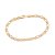 PULSEIRA MASCULINA FOLHEADO A OURO FIO ALTERNADO. MED 19/20/21/22CM ROMMANEL 550041 - Imagem 1