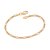 PULSEIRA MASCULINA FOLHEADO A OURO FIO LAMINADO. MED 19/20/21/22CM ROMMANEL 550181 - Imagem 1