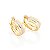 ARGOLA FOLHEADO A OURO COM APLICAÇÃO DE RHODIUM. MED 1,3CM ROMMANEL 525128 - Imagem 1