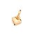 PINGENTE FOLHEADO A OURO CORAÇÃO ABAULADO. MED 1CM ROMMANEL 541942 - Imagem 1