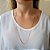 CORRENTE FOLHEADO A OURO FIO DE ELOS DIAMANTADOS. MED 70CM ROMMANEL 532135 - Imagem 4