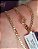 CORDÃO UNISSEX FOLHEADO A OURO ELOS DIAMANTADOS. MED 70CM ROMMANEL 532135 - Imagem 5