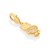 BERLOQUE FOLHEADO A OURO CORUJA. MED 2,8CM ROMMANEL 542400 - Imagem 1