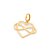 PINGENTE FOLHEADO A OURO CORAÇÃO INFINITO ENTRELAÇADO. MED 2,4CM ROMMANEL 542428 - Imagem 1