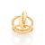ANEL ARO DUPLO FOLHEADO A OURO ROMMANEL 512998 - Imagem 1