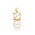 PINGENTE FOLHEADO A OURO COM CRISTAL E PÉROLA. MED 1,5CM ROMMANEL 541541 - Imagem 1