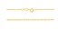 CORRENTE FOLHEADO A OURO FIO ELO CADEADO FRIZADO. MED 42CM ROMMANEL 530357 - Imagem 1