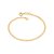 PULSEIRA FOLHEADO A OURO ELOS DIAMANTADOS. MED 18/19CM ROMMANEL 551718 - Imagem 1
