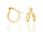 ARGOLA LISA FOLHEADO A OURO COM DETALHE VAZADO. MED 1,0CM ROMMANEL 523598 - Imagem 2