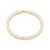 PULSEIRA RIVIERA FOLHEADO A OURO COM ZIRCÔNIAS. MED 18CM ROMMANEL 551706 - Imagem 1