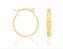 ARGOLA FOLHEADO A OURO ARO TRABALHADO. MED 2,0CM ROMMANEL 524035 - Imagem 1