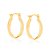 ARGOLA FOLHEADO A OURO ARO TRABALHADO. MED 2,0CM ROMMANEL 524035 - Imagem 2