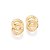 BRINCO FOLHEADO A OURO CÍRCULOS ENTRELAÇADOS. MED 0,8CM ROMMANEL 524310 - Imagem 1