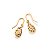 BRINCO FOLHEADO A OURO GOTA DIAMANTADA. MED 1,7CM ROMMANEL 523962 - Imagem 1