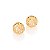 BRINCO FOLHEADO A OURO GLOBO VAZADOS COM CRISTAIS. MED 10MM ROMMANEL 525137 - Imagem 1