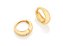 ARGOLA PEQUENA FOLHEADO A OURO. MED 0,9CM ROMMANEL 526675 - Imagem 1