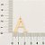 PINGENTE FOLHEADO A OURO LETRAS. MED 2,8CM ROMMANEL 542323 - Imagem 2