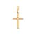 PINGENTE MASCULINO FOLHEADO A OURO CRUZ COM APLIQUE DE RHODIUM. MED 4,3CM ROMMANEL 542415 - Imagem 1
