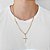 PINGENTE MASCULINO FOLHEADO A OURO CRUZ COM APLIQUE DE RHODIUM. MED 4,3CM ROMMANEL 542415 - Imagem 3
