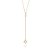 COLAR GRAVATA FOLHEADO A OURO COM PÉROLAS E ZIRCÔNIAS. MED 50CM ROMMANEL 531962 - Imagem 1