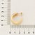ARGOLA ABAULADA FOLHEADO A OURO. MED 2,5CM ROMMANEL 526668 - Imagem 3