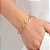 PULSEIRA FOLHEADO A OURO CORAÇÕES. MED 19CM ROMMANEL 551729 - Imagem 3