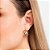 ARGOLA FOLHEADO A OURO COM 3 AROS. MED 1,7CM ROMMANEL 526687 - Imagem 3