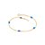 PULSEIRA FOLHEADO A OURO CRISTAIS COLORIDOS. MED 19CM ROMMANEL 551669 - Imagem 4