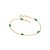 PULSEIRA FOLHEADO A OURO CRISTAIS COLORIDOS. MED 19CM ROMMANEL 551669 - Imagem 1