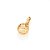 PINGENTE INFANTIL FOLHEADO A OURO BOLA COM CRISTAIS. MED 1,3CM ROMMANEL 541834 - Imagem 1