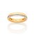 ALIANÇA FOLHEADO A OURO COM APLICAÇÃO DE RHODIUM BRANCO 4MM ROMMANEL 513000 - Imagem 1
