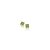 BRINCO QUADRADO FOLHEADO A OURO COM CRISTAL VERDE. MED 0,80CM ROMMANEL 525783 - Imagem 2
