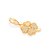 BERLOQUE FOLHEADO A OURO TREVO DE QUATRO FOLHAS. MED 3CM ROMMANEL 542413 - Imagem 1