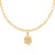 BERLOQUE FOLHEADO A OURO TREVO DE QUATRO FOLHAS. MED 3CM ROMMANEL 542413 - Imagem 2