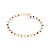 PULSEIRA FOLHEADO A OURO COM MIÇANGAS COLORIDAS. MED 18CM ROMMANEL 551737 - Imagem 1