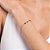 PULSEIRA FOLHEADO A OURO CRISTAIS COLORIDOS. MED 20CM ROMMANEL 551733 - Imagem 3