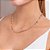 GARGANTILHA FOLHEADO A OURO COM MIÇANGAS COLORIDAS. MED 45CM ROMMANEL 532157 - Imagem 4
