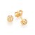 BRINCO INFANTIL FOLHEADO A OURO FORMATO REDONDO COM ZIRCÔNIAS. MED 0,5MM ROMMANEL 526070 - Imagem 1