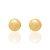 BRINCO INFANTIL FOLHEADO A OURO BOLA FOSCA. MED 3MM ROMMANEL 526032 - Imagem 2