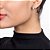 BRINCO FOLHEADO A OURO BASE RETÂNGULAR COM CRISTAL. MED 1,1CM ROMMANEL 524634 - Imagem 3