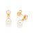 BRINCO FOLHEADO A OURO COM CRISTAIS E PÉROLA. MED 1,4CM ROMMANEL 523951 - Imagem 2