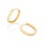 ARGOLA FOLHEADO A OURO OVAL. MED 1,7CM ROMMANEL 526706 - Imagem 2