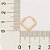 ARGOLA FOLHEADO A OURO FORMATO LOSANGO. MED 1,5CM ROMMANEL 526707 - Imagem 3